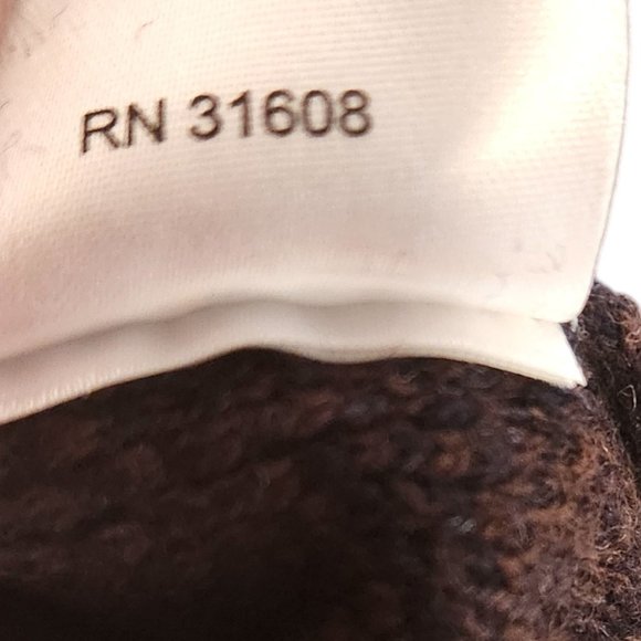 Jos A Bank Reserve Lambs Wool Crewneck Sweater Brown & Black Herringbone Large - Picture 10 of 11